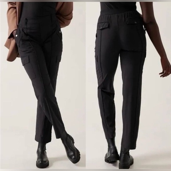 Athleta Pants - Athleta Vienna Cargo Pants Black Size 16T